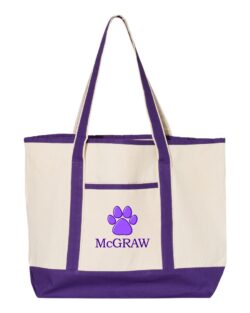 McGraw Large Canvas Deluxe Tote