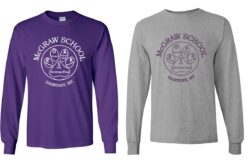 McGraw 100% Heavy Cotton Long Sleeve T-shirt