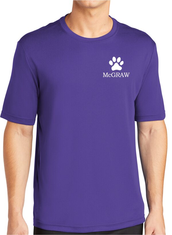 McGraw 100% Polyester Performance Unisex T-shirt - Image 4