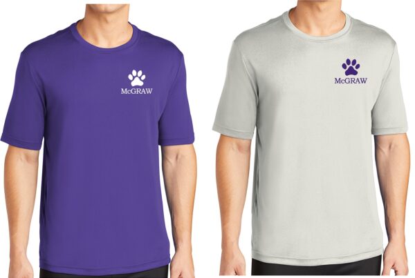 McGraw 100% Polyester Performance Unisex T-shirt